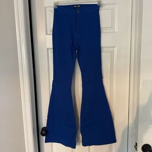 Vibrant Blue Flare & Wide Leg Jeans